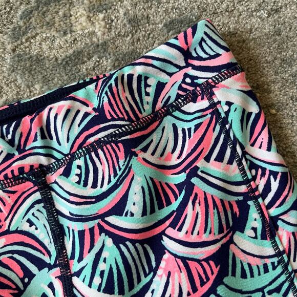 Lilly Pulitzer Girls Mini Weekender Leggings Bright Navy Neptunes Net M 6-7 - Picture 2 of 8